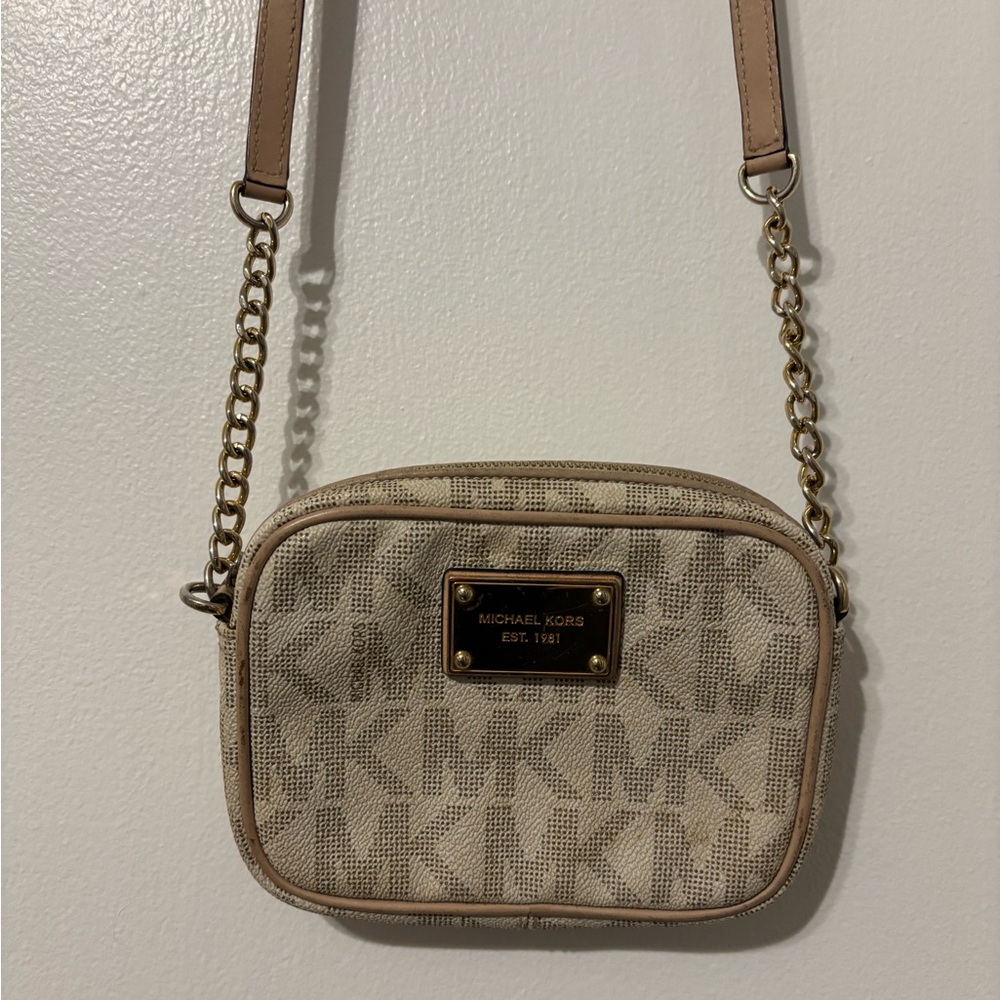 Michael Kors Tan Small Crossbody Bag